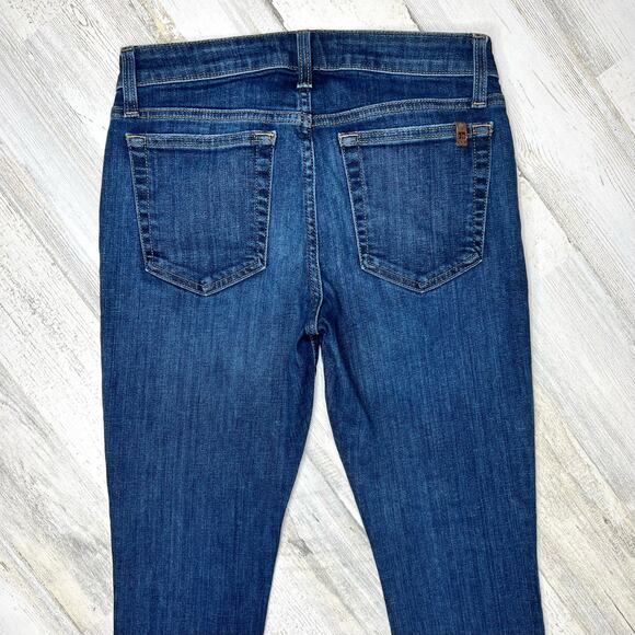 Joe's Jeans Margaret Skinny Ankle Jean Size 26 Mid-Rise Frayed Asymmetrical Hem - Picture 9 of 12